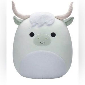 Squishmallow  Iver The Highland Cow Plushie Rare 9”